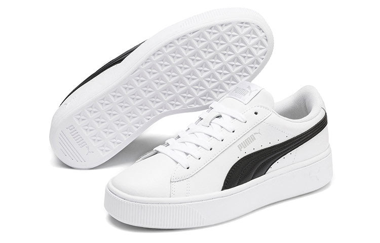 (WMNS) PUMA Vikky Stacked 'White Black' 369143-07 - 5