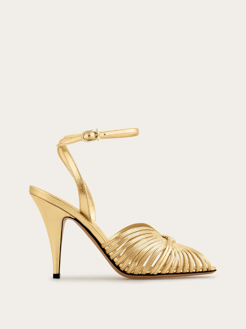 Sandal with Gancini element 1