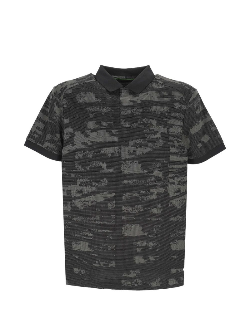 abstract-print polo shirt 1
