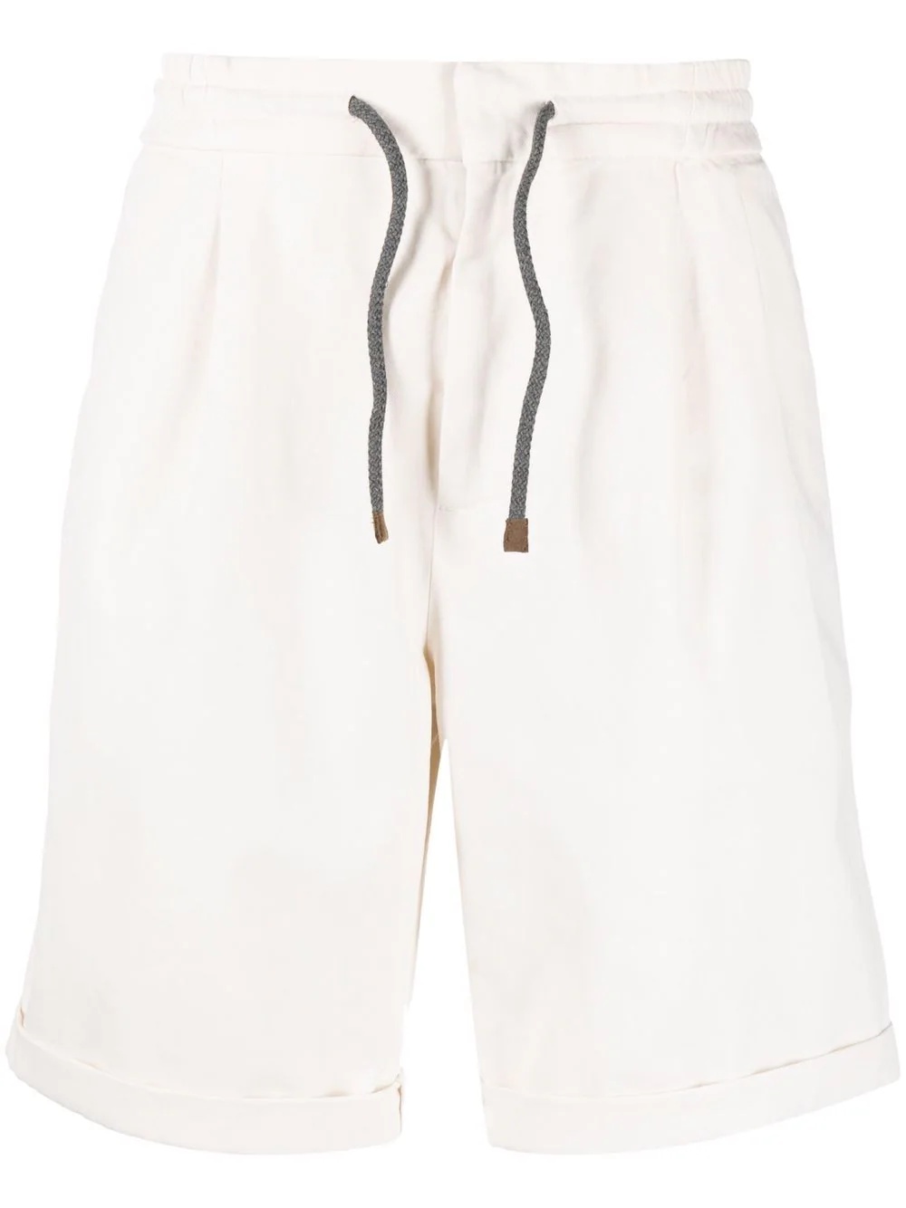 drawstring cotton shorts - 1