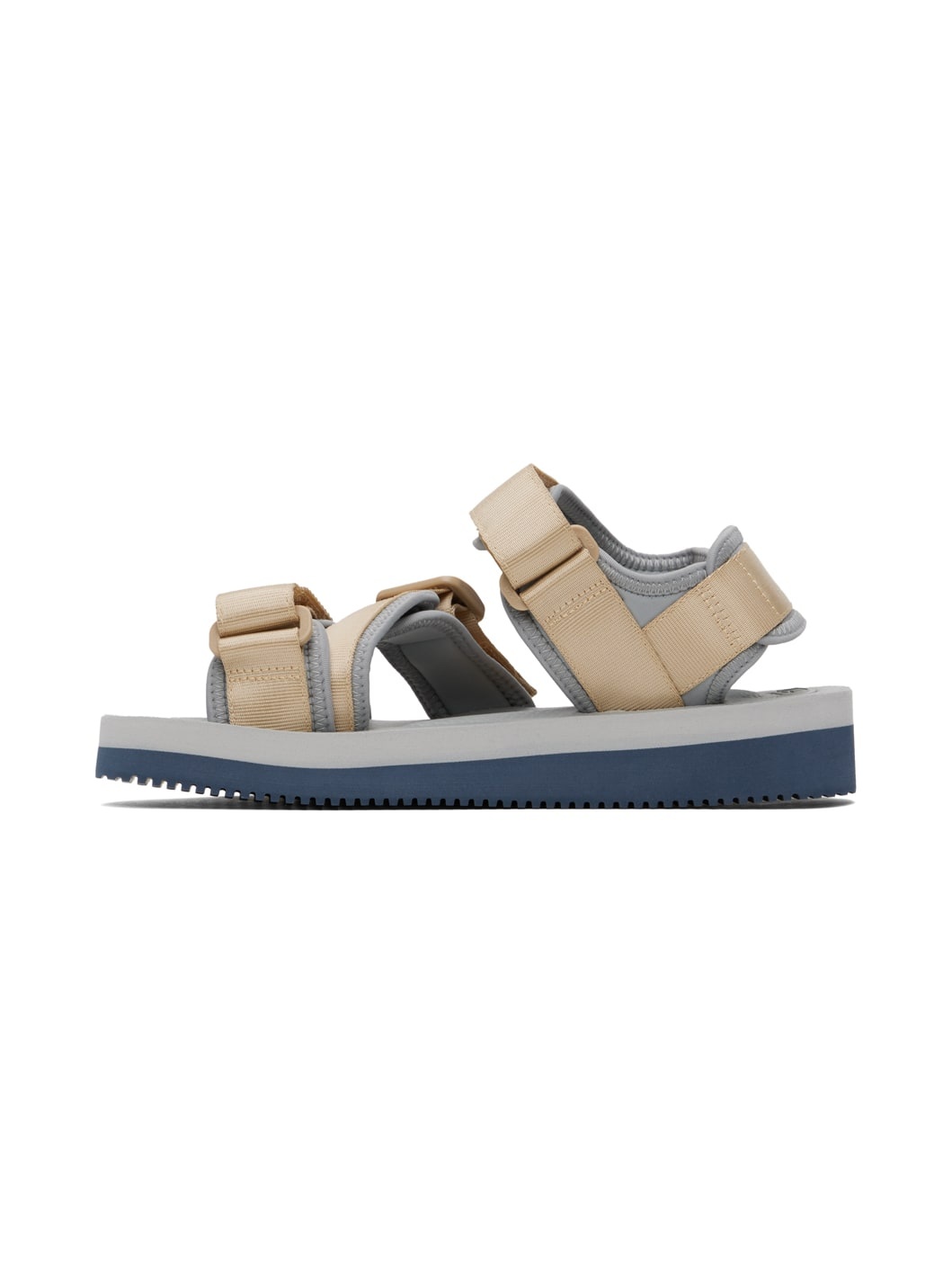 Beige & Gray KISEE-V Sandals - 3