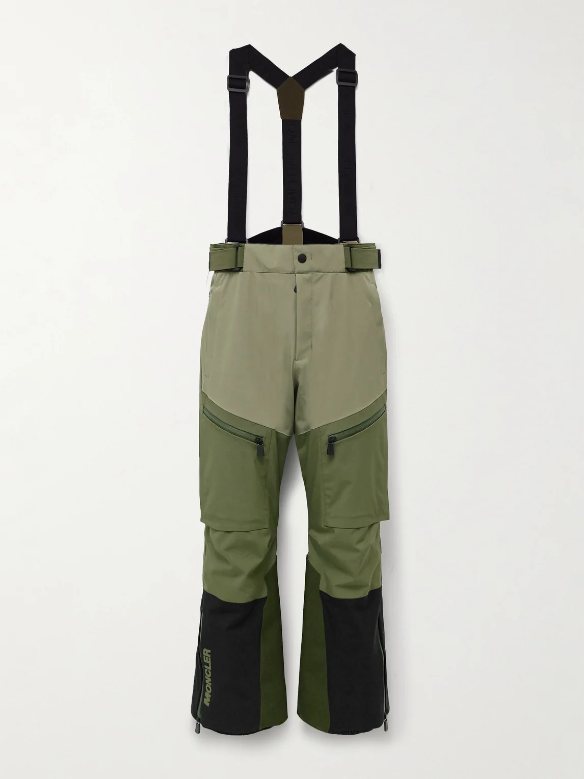 Colour-Blocked Ski Salopettes - 1
