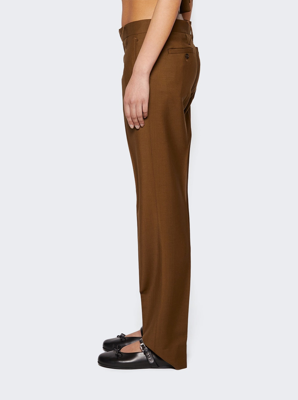 Mohair Trousers Brown - 4