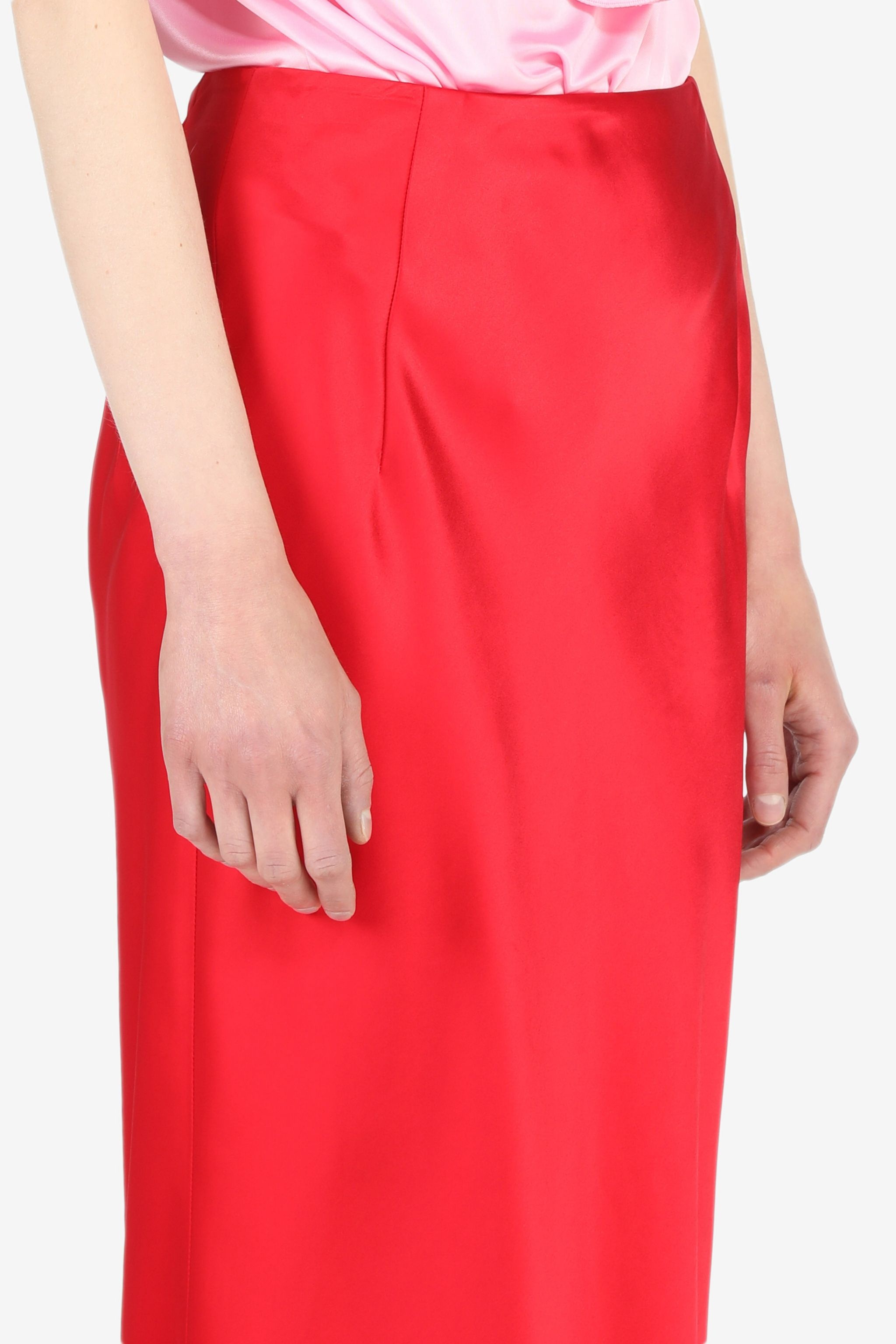 FLUTED MIDI SKIRT - 5
