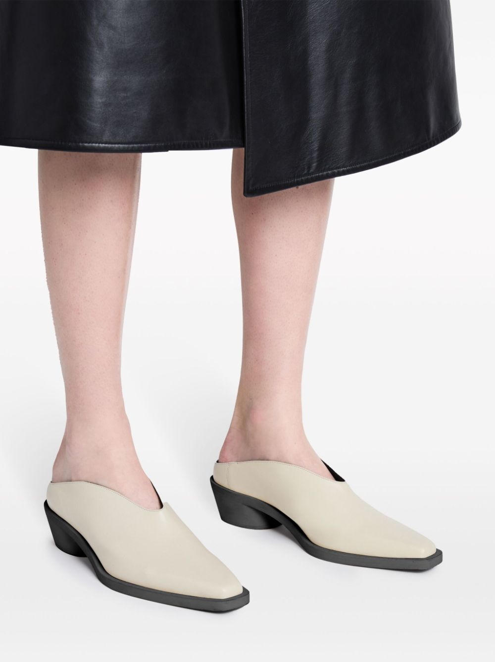 Bronco leather mules - 5