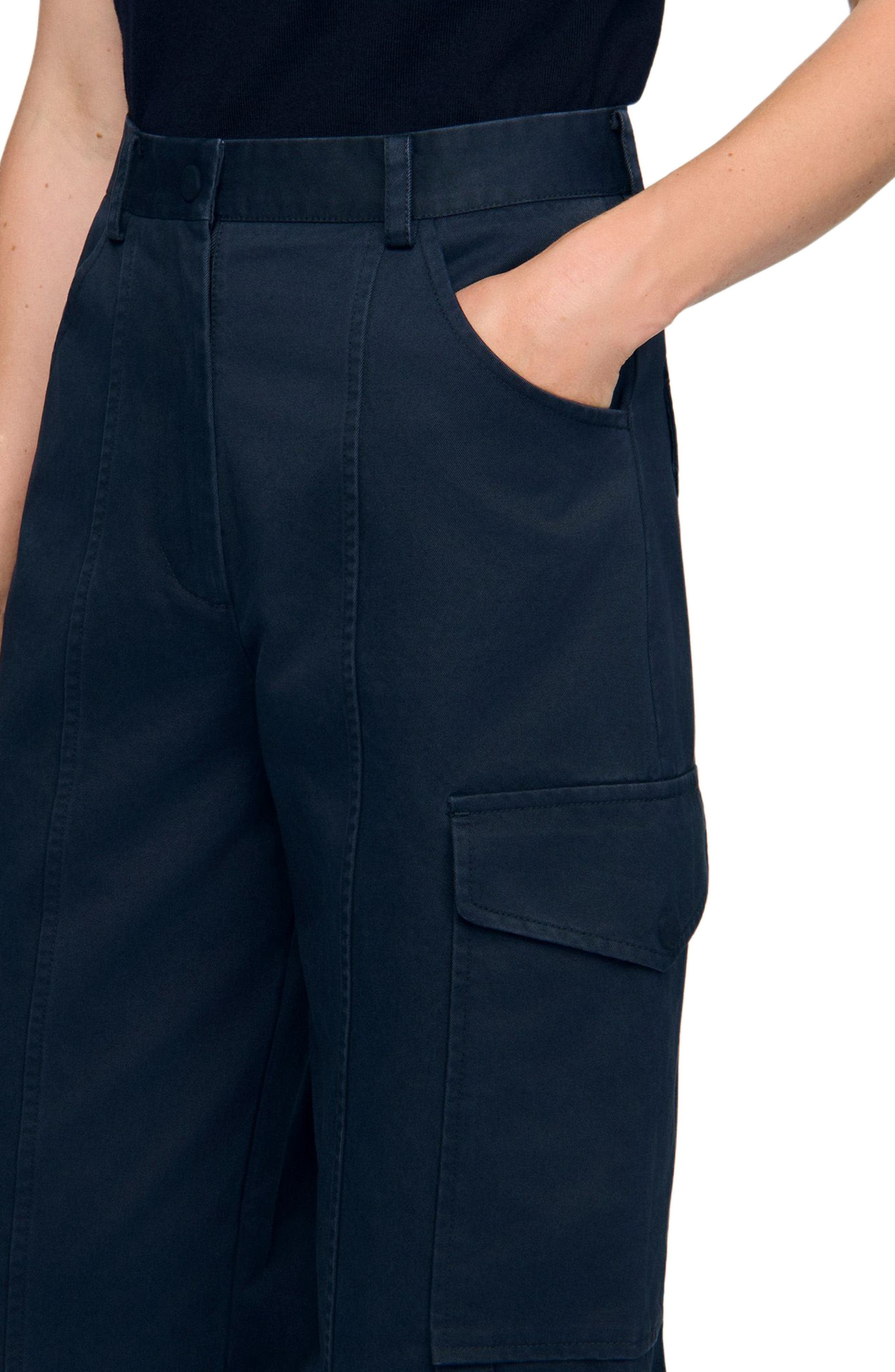 SANDRO Cargo trousers in Navy Blue at Nordstrom - 4