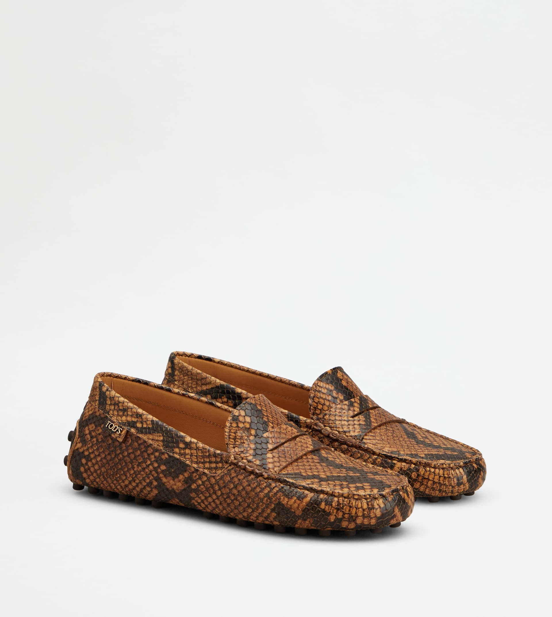 GOMMINO DRIVING SHOES IN LEATHER - BROWN - 2