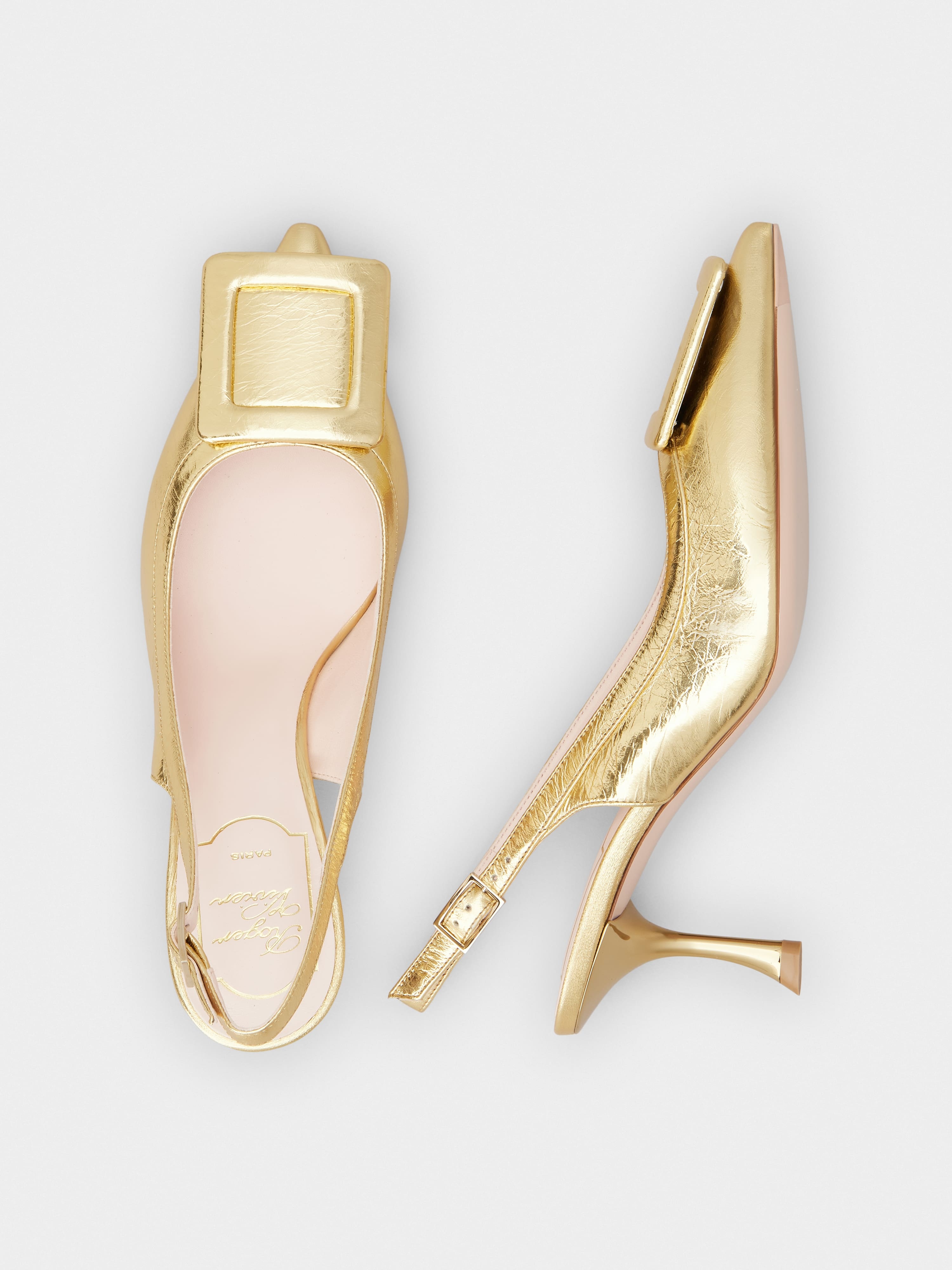 Viv' in The City Slingback Pumps in leather - 4