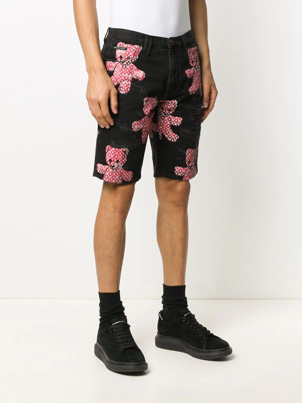 bermuda teddybear print shorts - 3