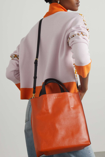 Marni Museo small color-block leather tote outlook