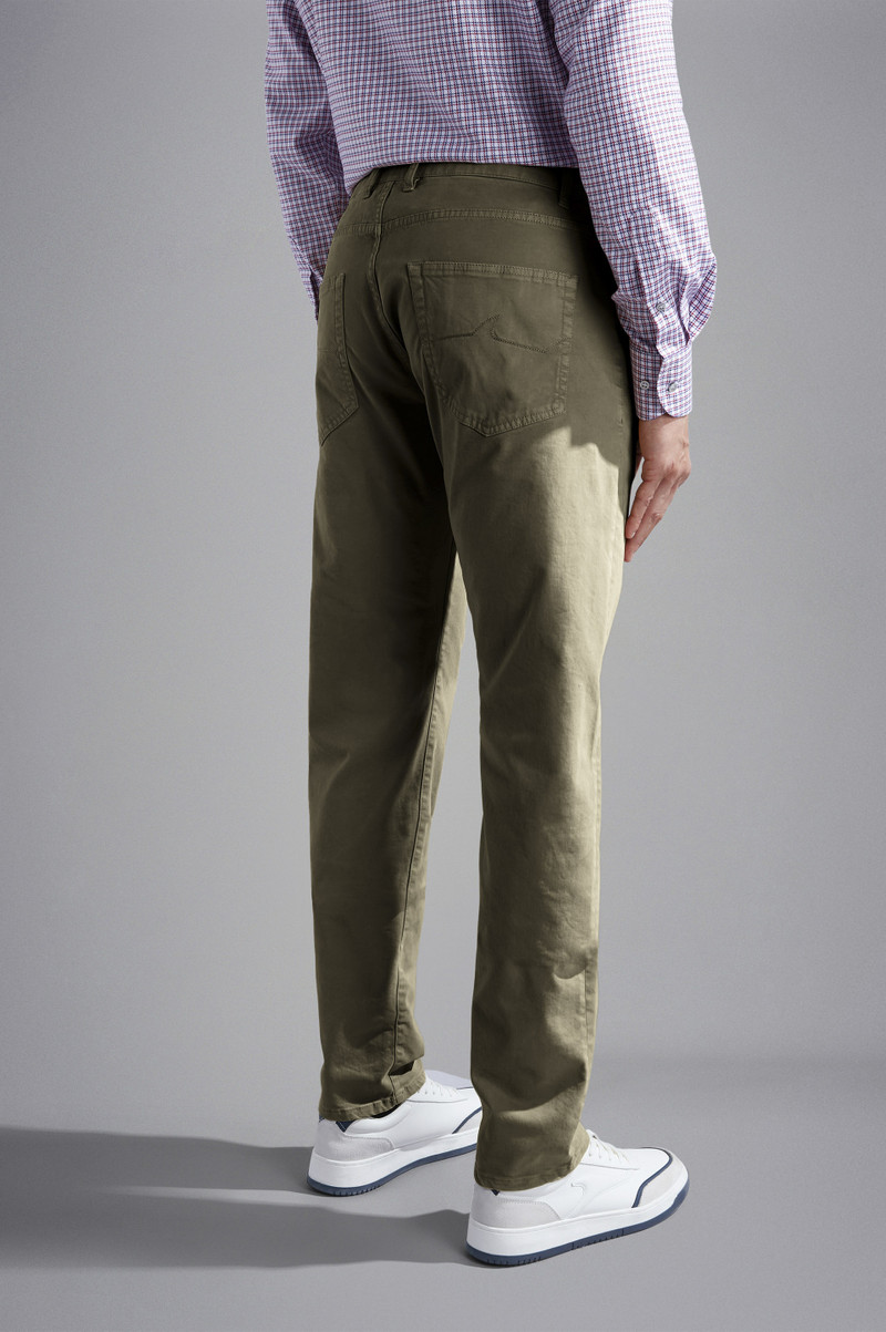 STRETCH COTTON 5 POCKETS TROUSERS 4