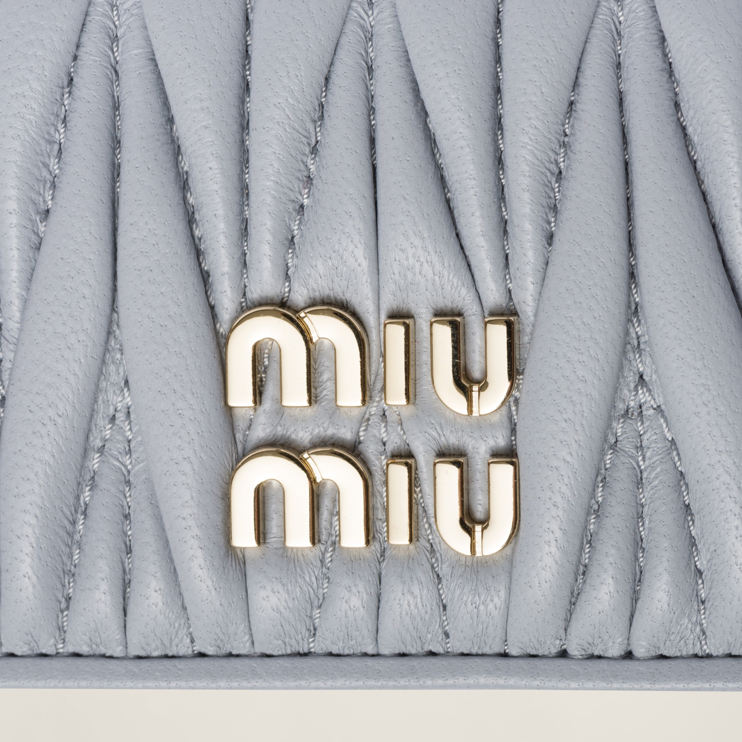 Matelassé nappa leather card holder - 4