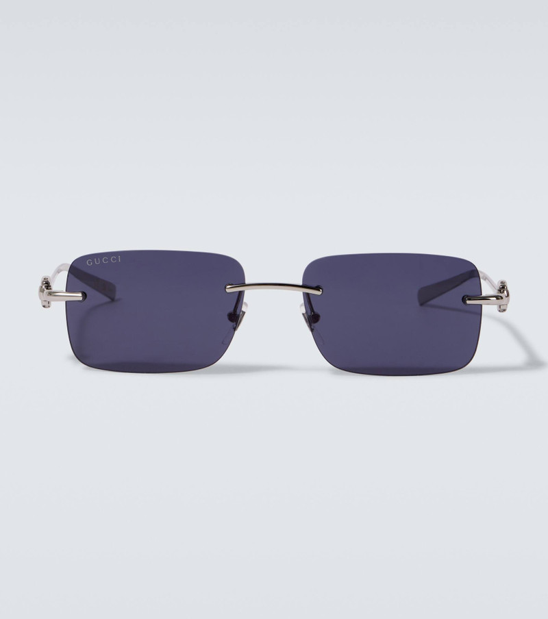 Horsebit rectangular sunglasses 1