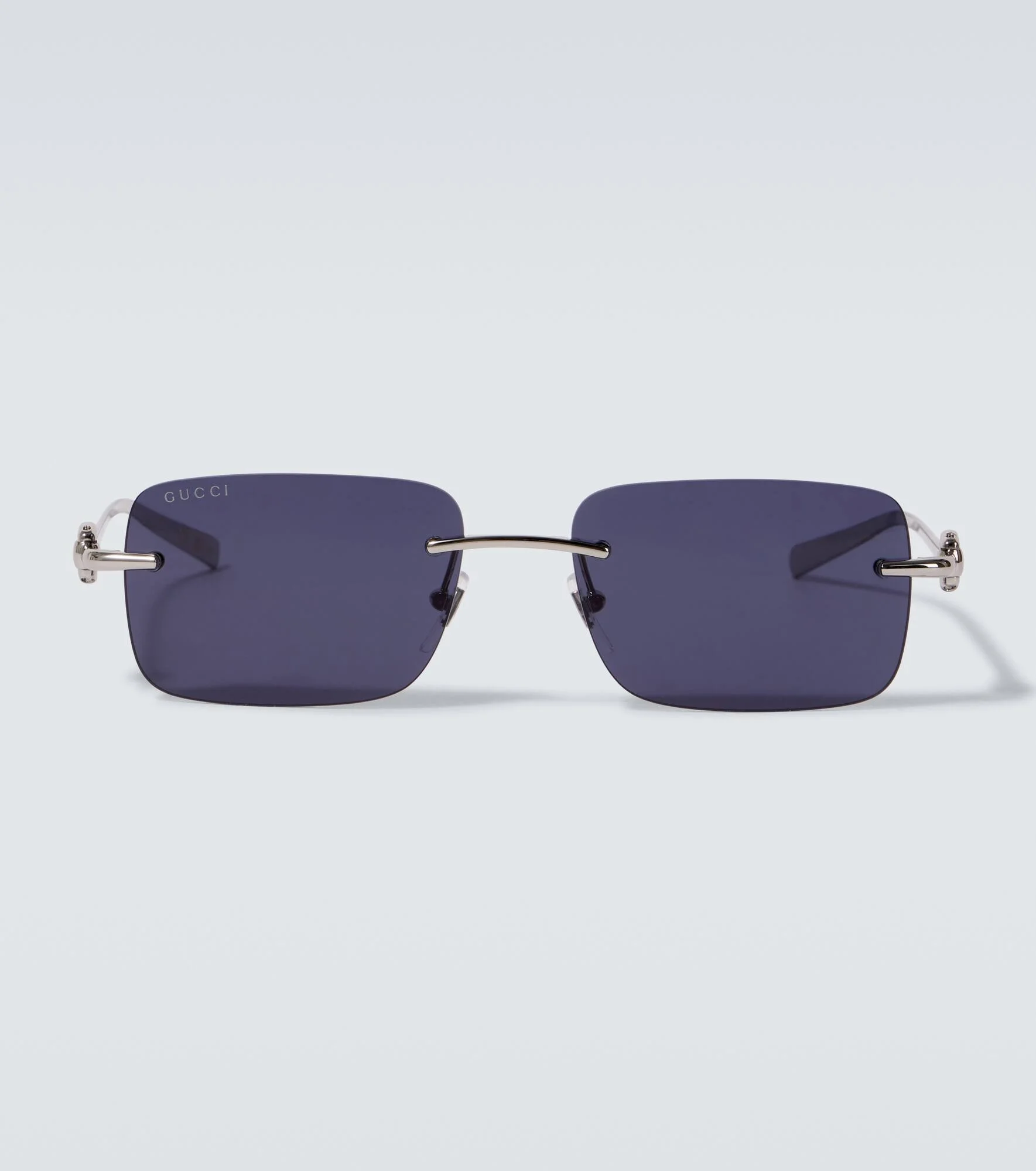 Horsebit rectangular sunglasses - 1