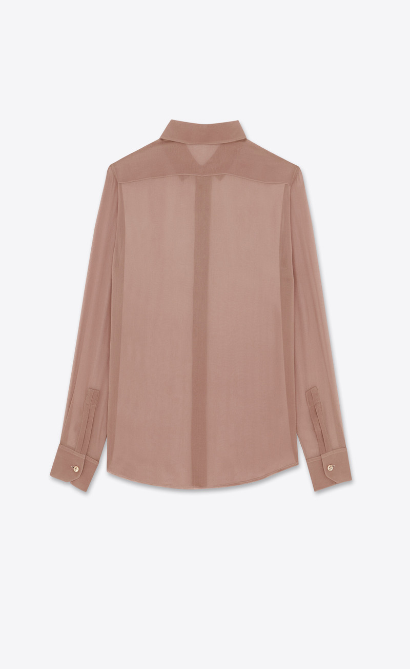 saint laurent shirt in muslin crepe outlook