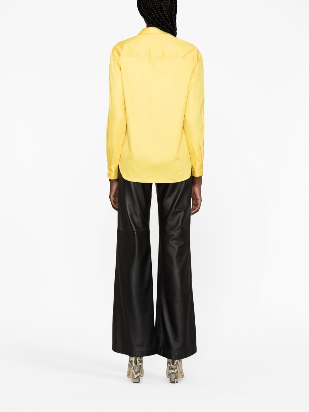 Taskiz slogan-embroidered cotton shirt - 3