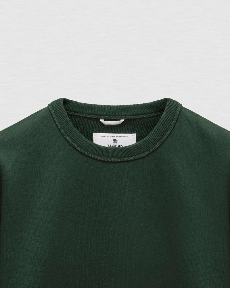 Reigning Champ Midweight Terry Standard Fit Crewneck British Racing Green outlook