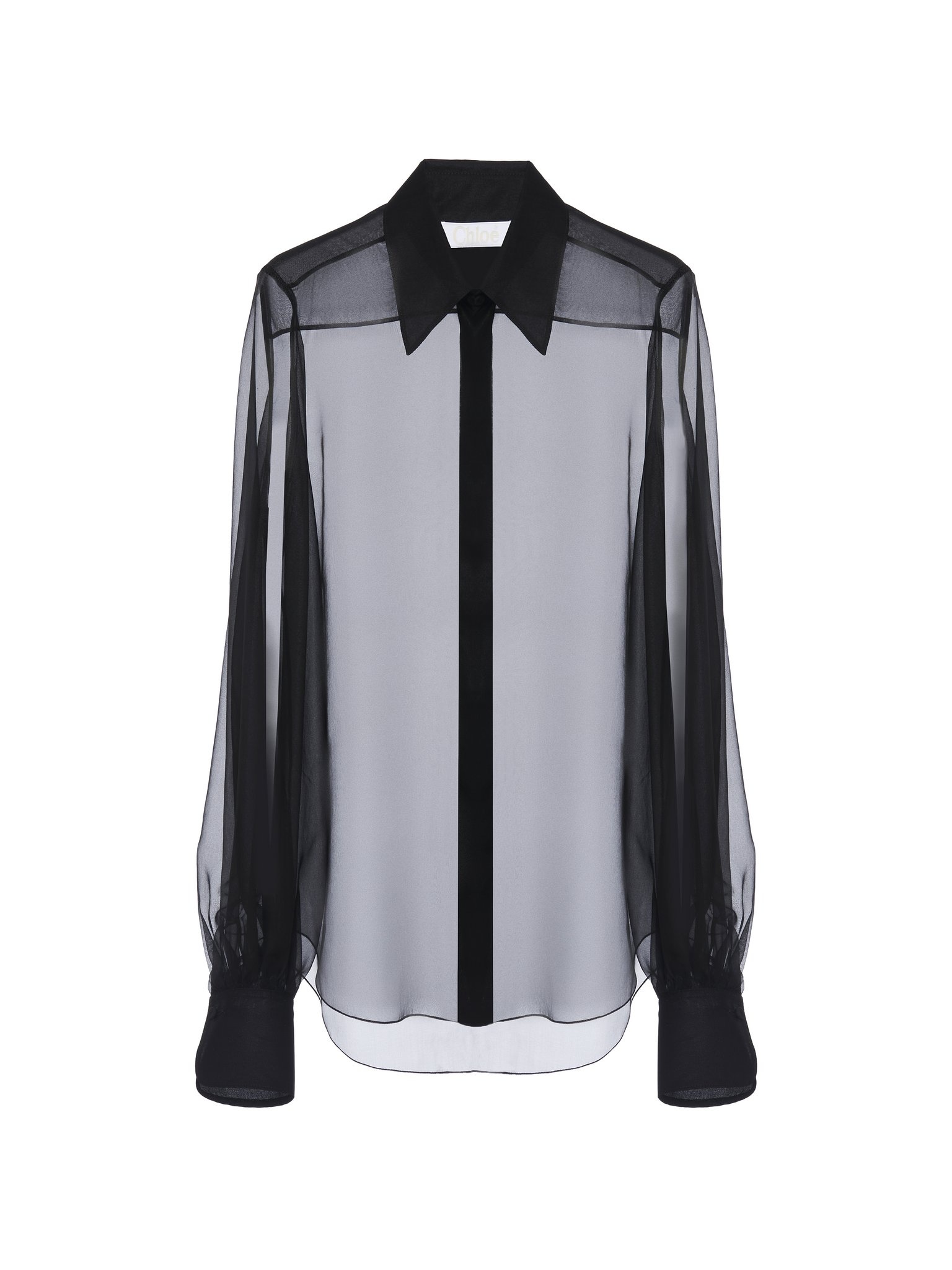 GATHERED-SLEEVE BLOUSE - 1
