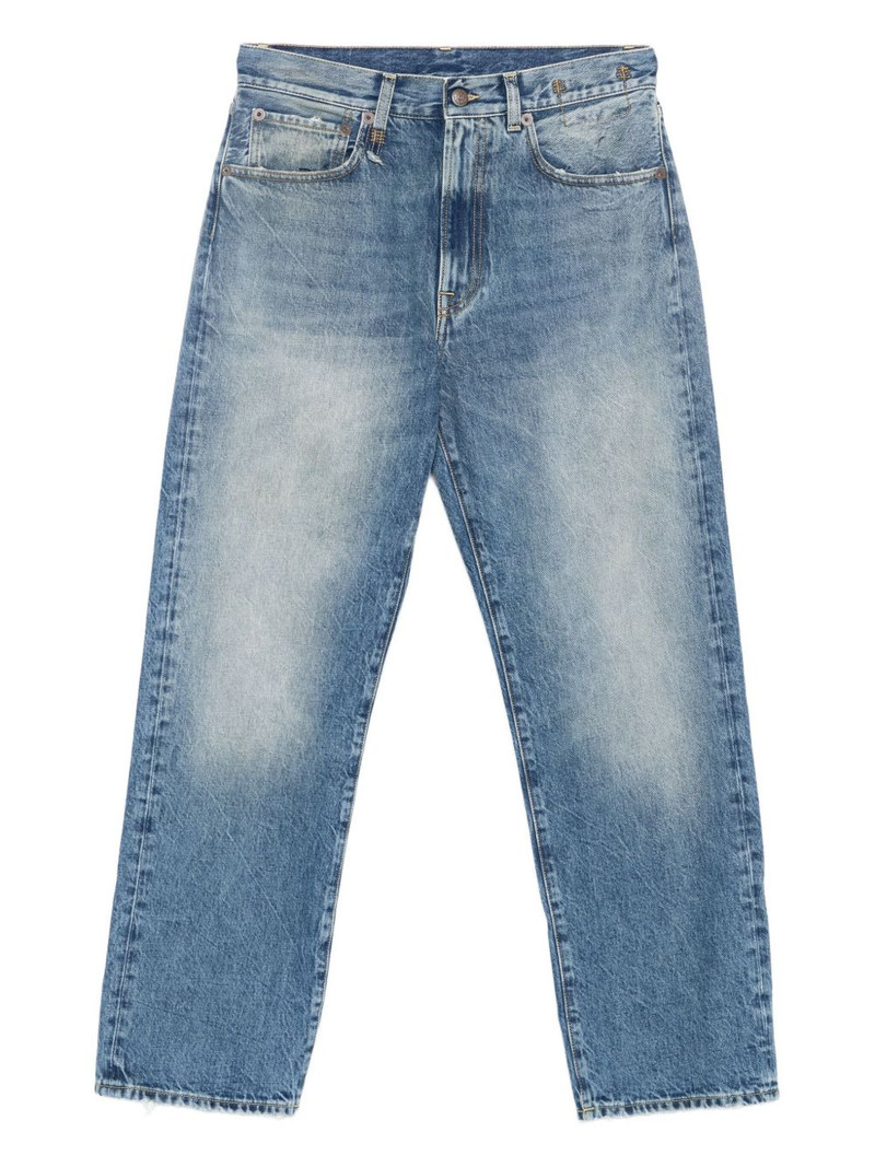 straight-leg cotton jeans 1