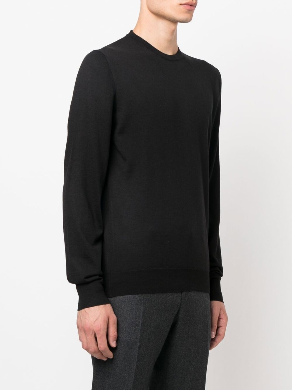crew-neck long-sleeve jumper - 3