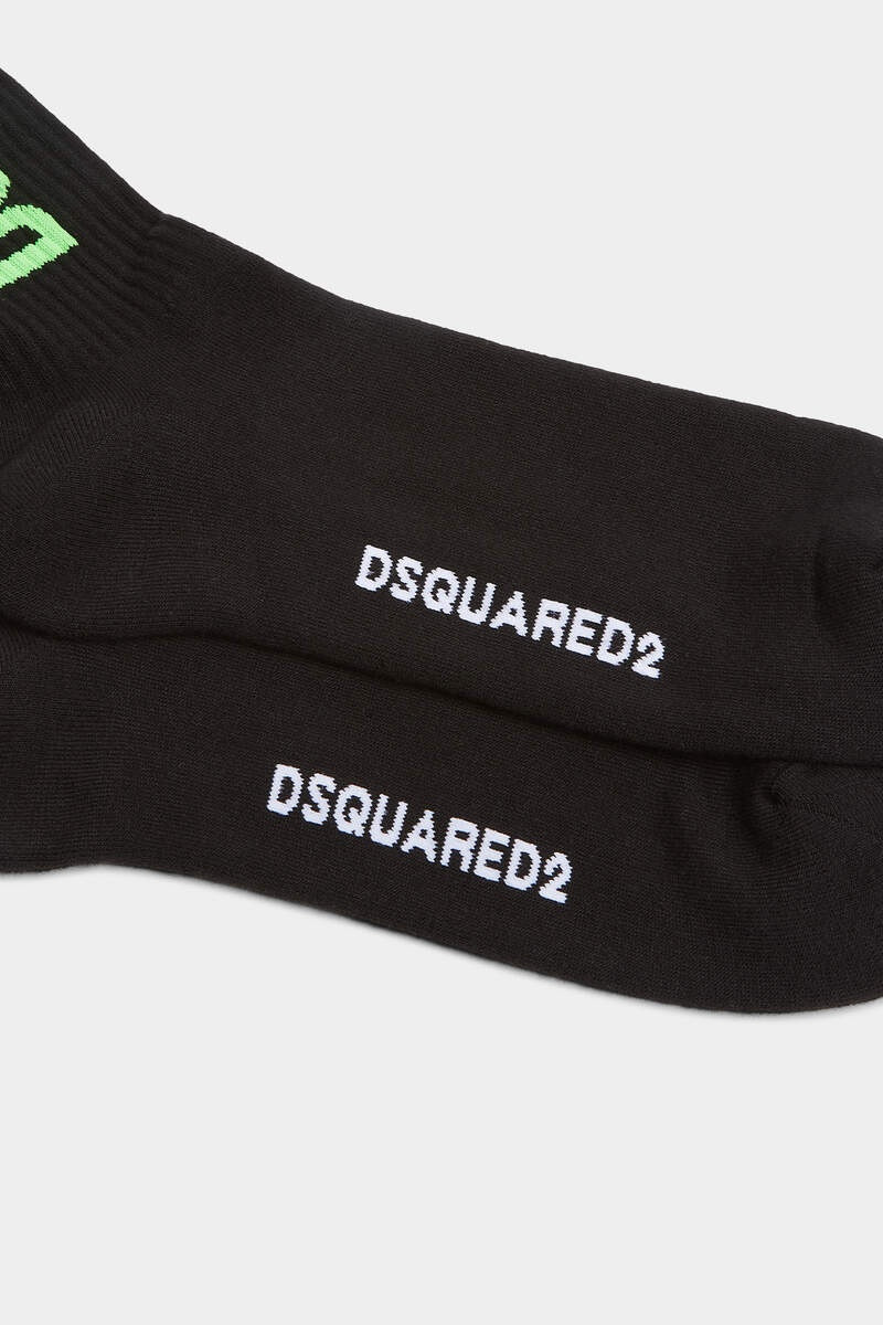 DSQUARED2 RIBBED LOGO SOCKS 4