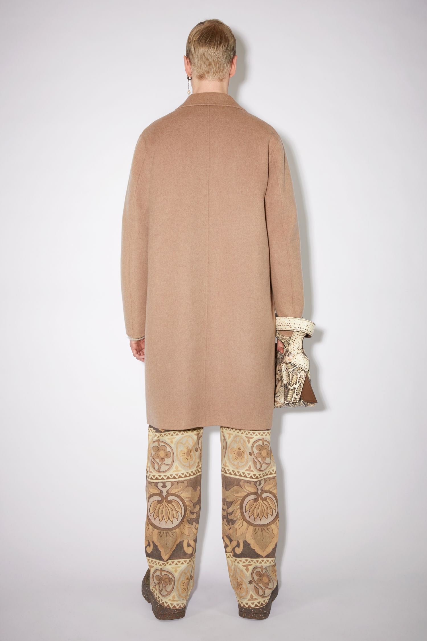 Double face coat - Camel melange - 3