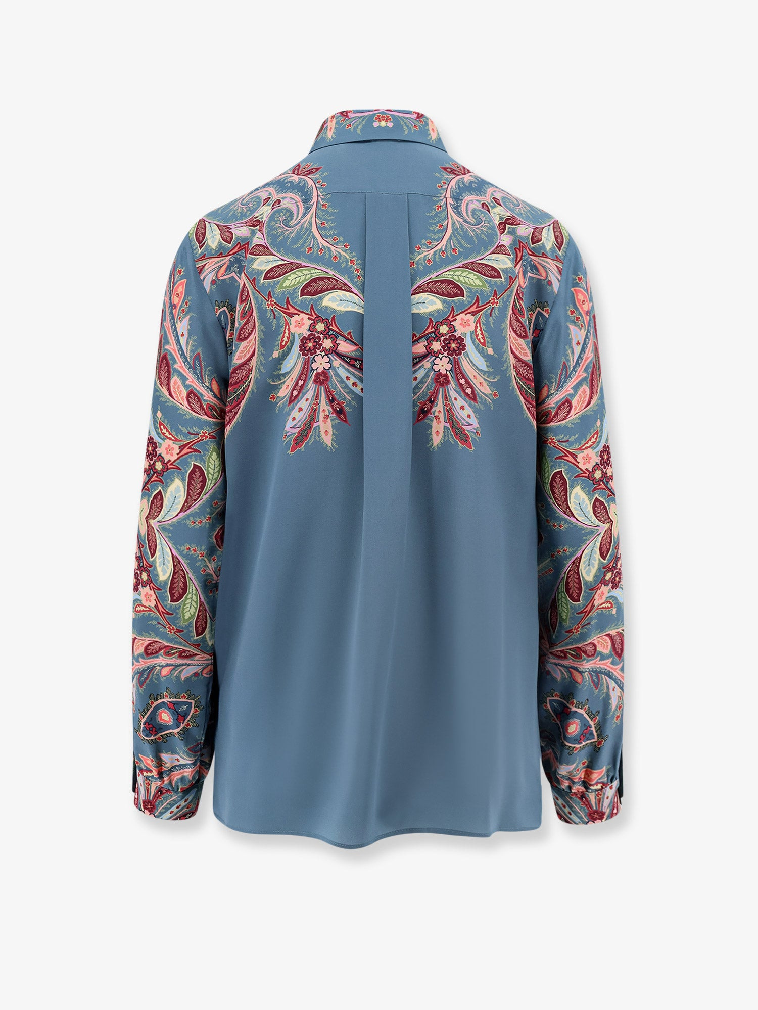 Paisley Print Silk Shirt - 4