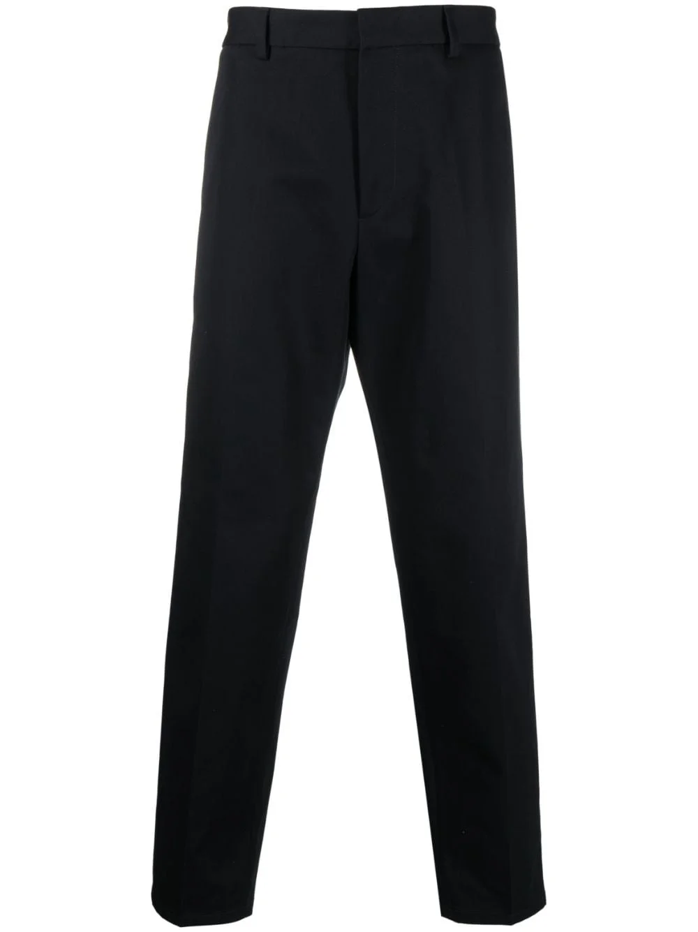 straight-leg cotton trousers - 1