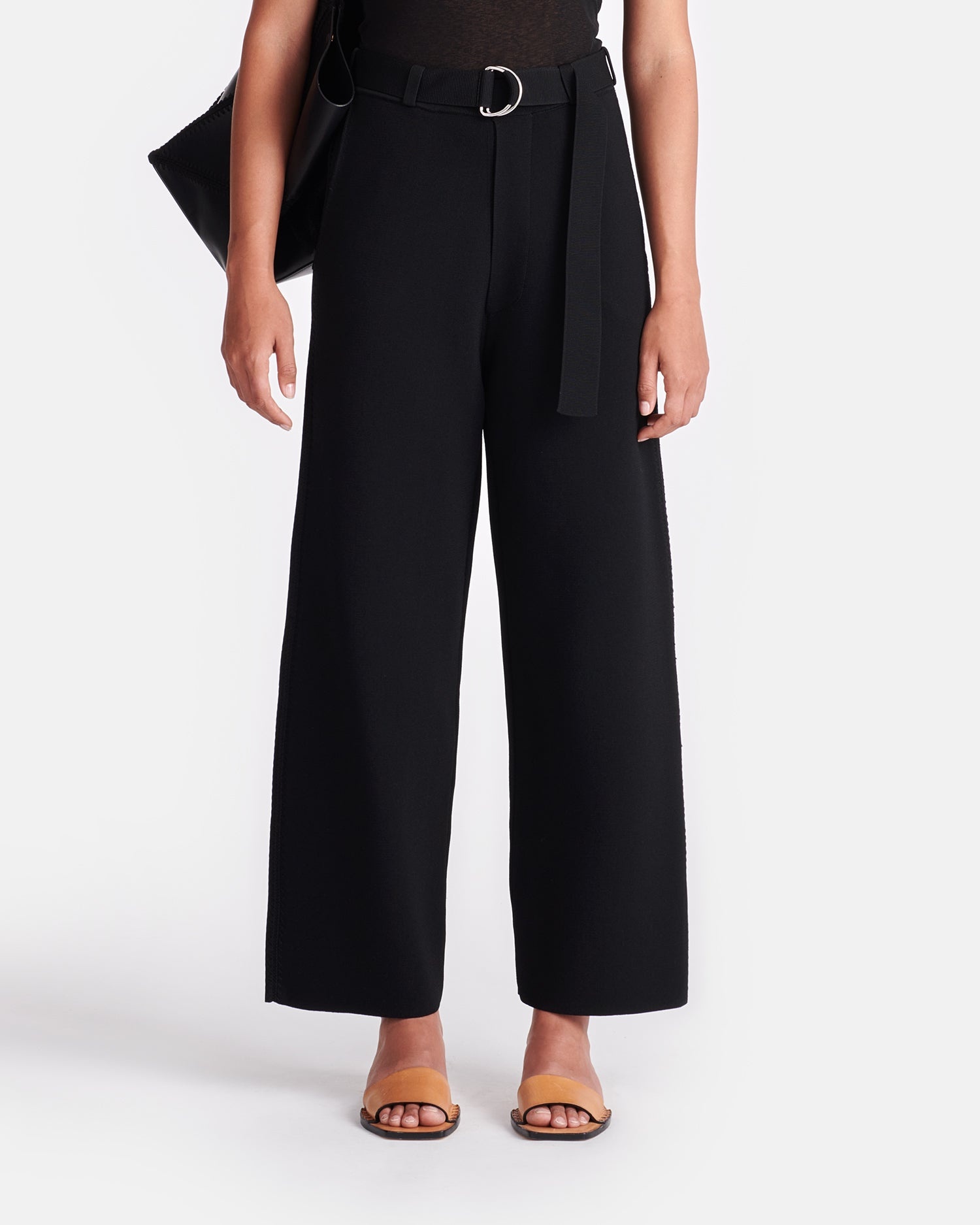 Crochet-Trim Barrel-Leg Pants - 4