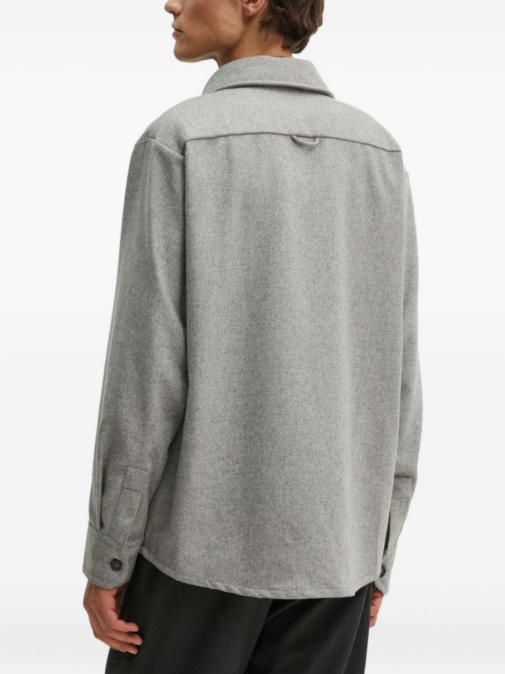 button-down patch-pocket shirt - 3