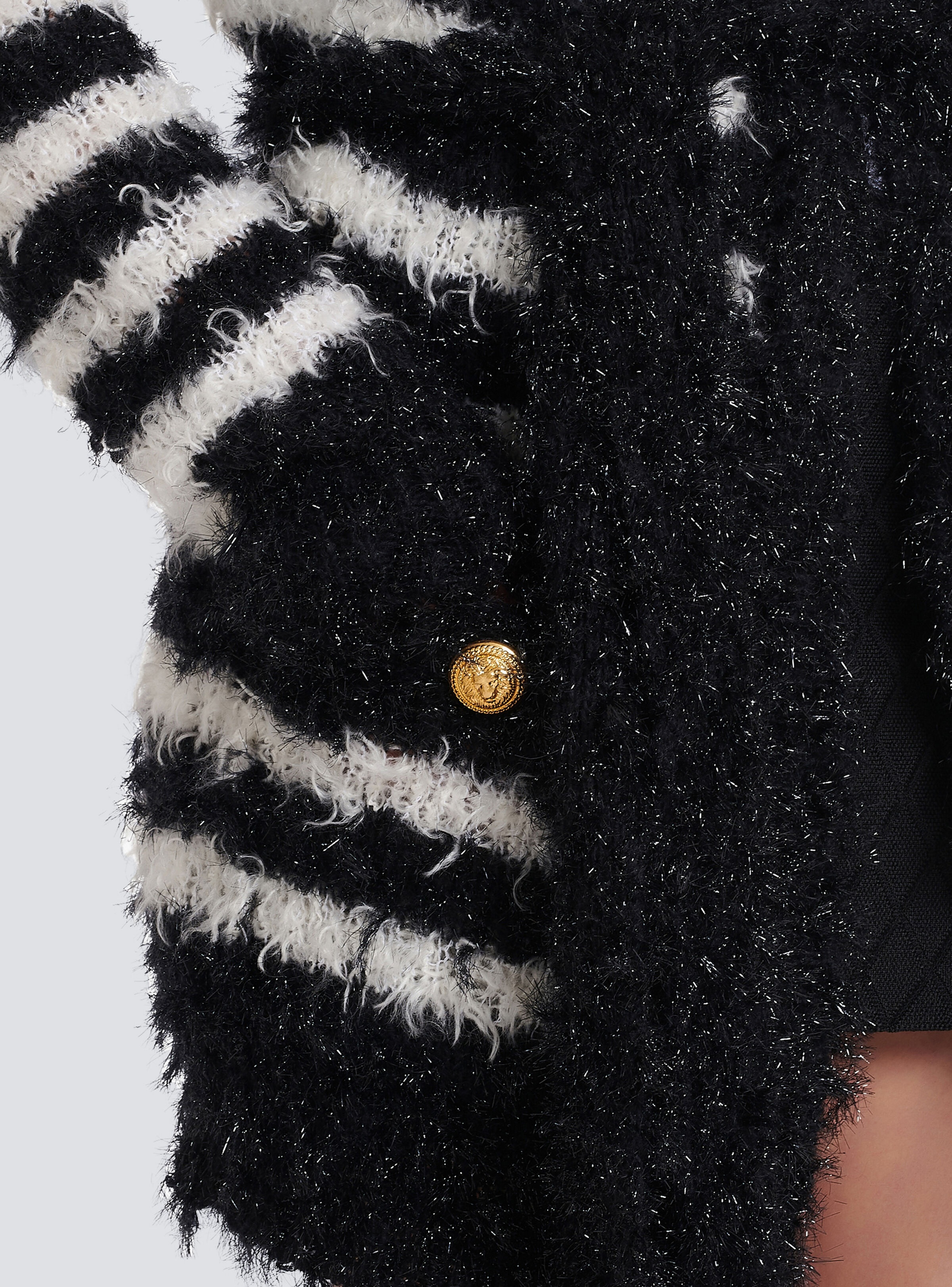 Striped knit cardigan - 8