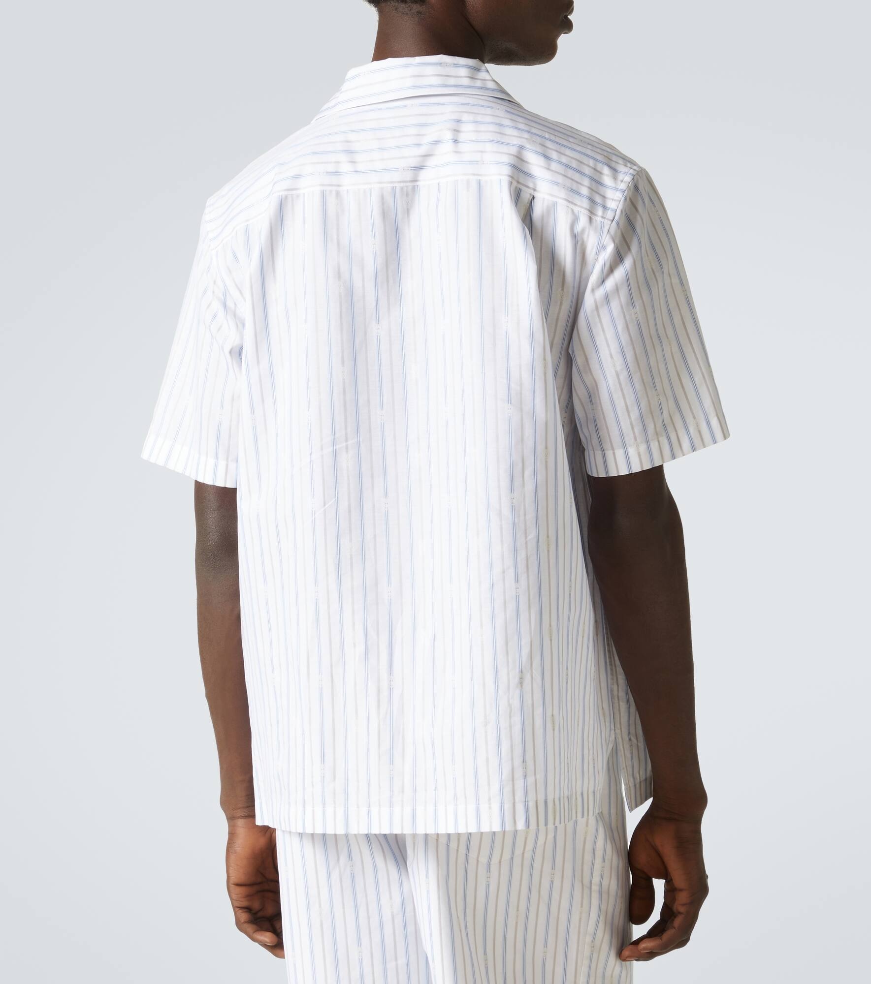 Striped cotton bowling shirt - 4