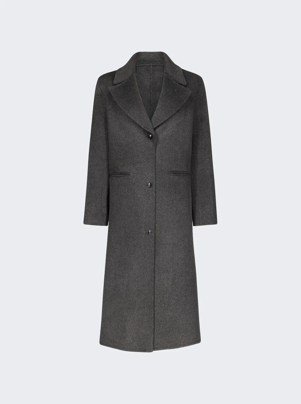 Vitto Single Breasted Coat Anthracite Melange - 1