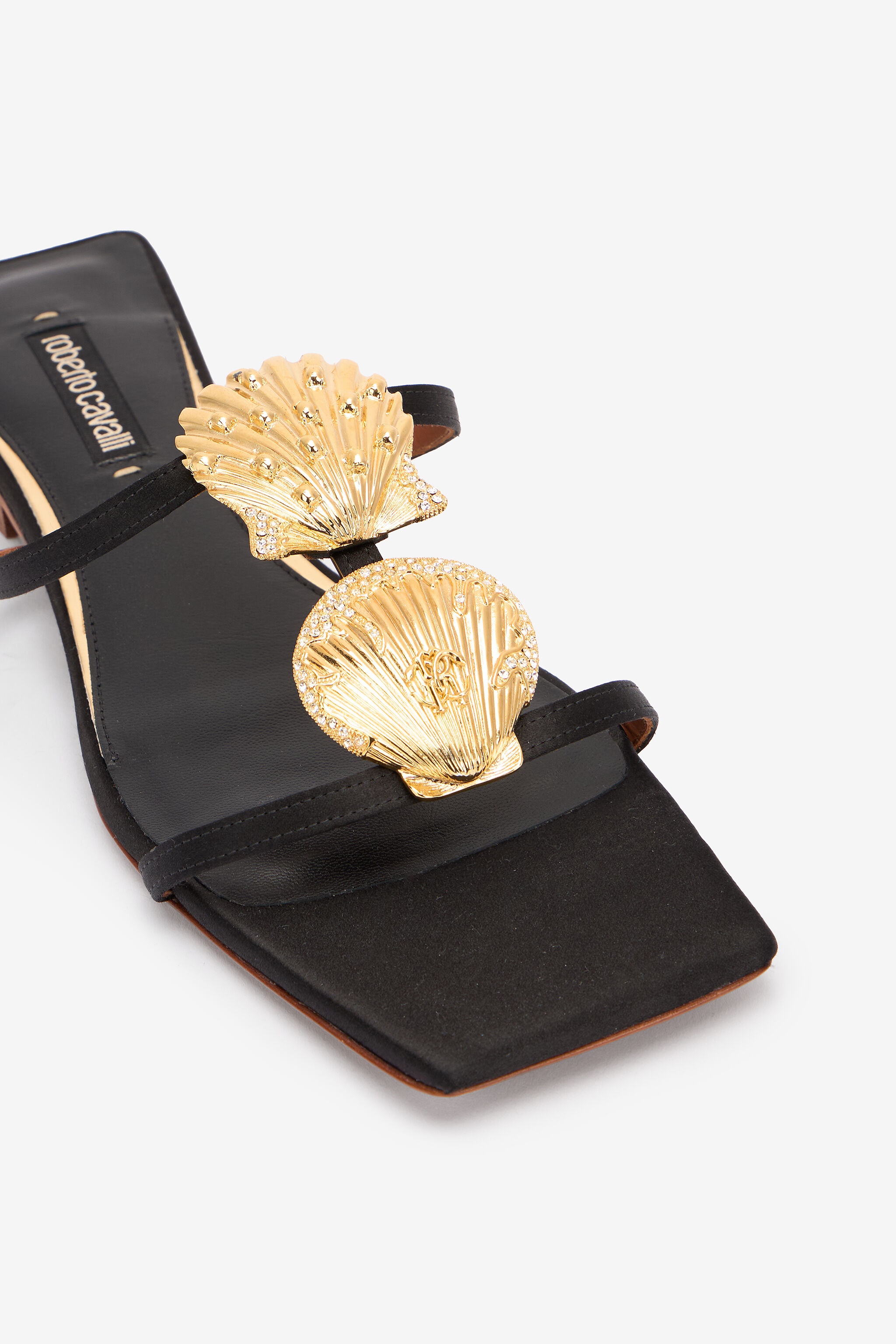 Flat Sandals With Golden Shells - 5
