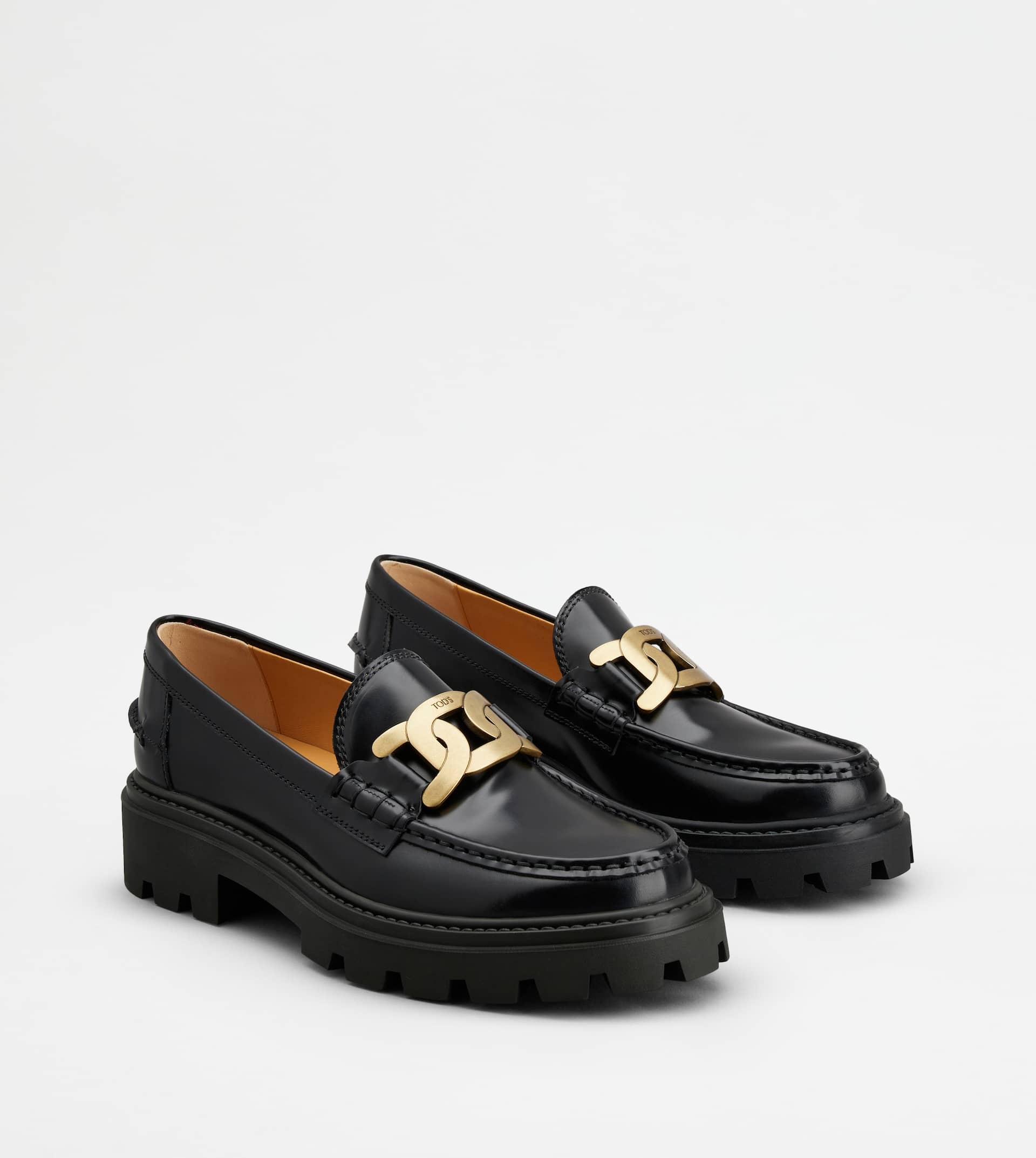 KATE LOAFERS IN LEATHER - BLACK - 3