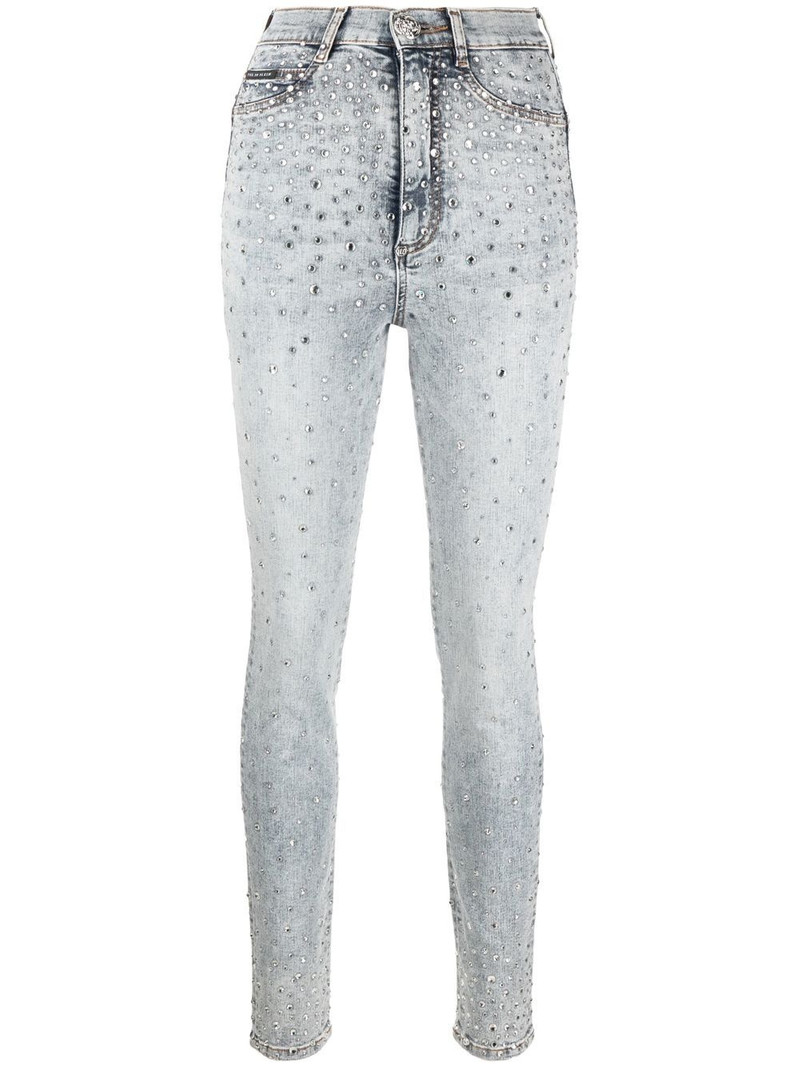 rhinestone-embellished skinny jeans 1