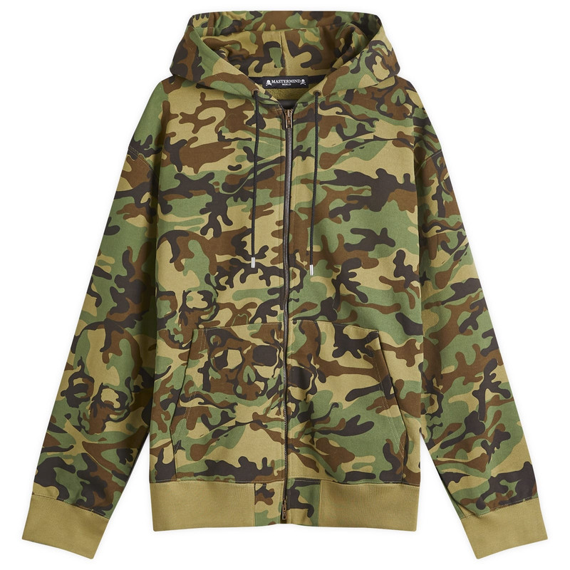 MASTERMIND WORLD Camo Full Zip Hoodie - 1