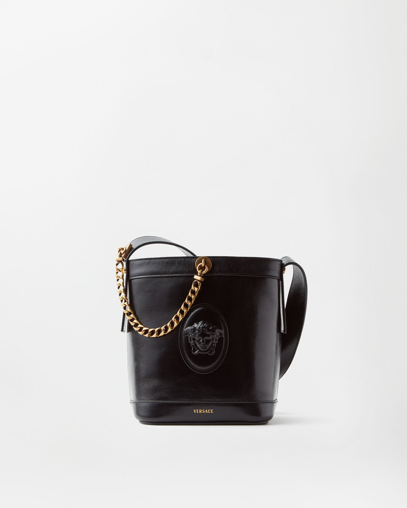 Pivot Mini Leather Bucket Bag 1