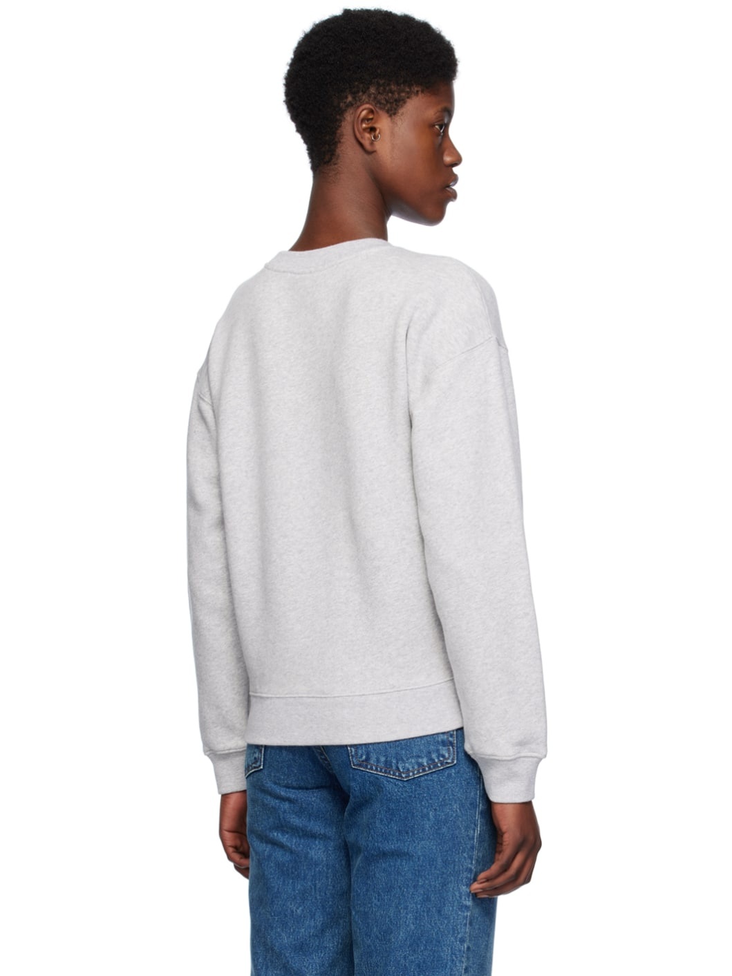 Gray 'Maison Kitsuné' Handwriting Sweatshirt - 3