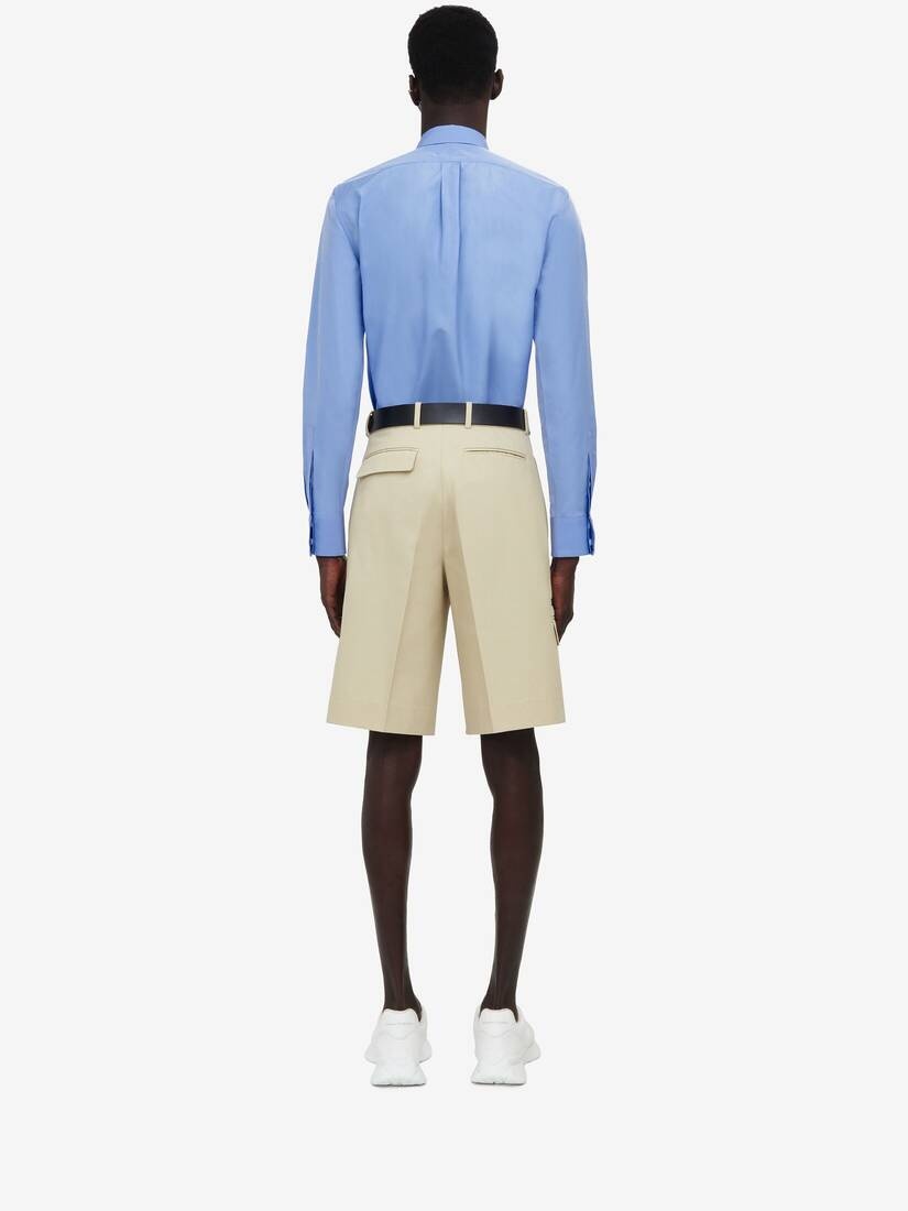 Men's Military Pocket Shirt in Bluebell - 4