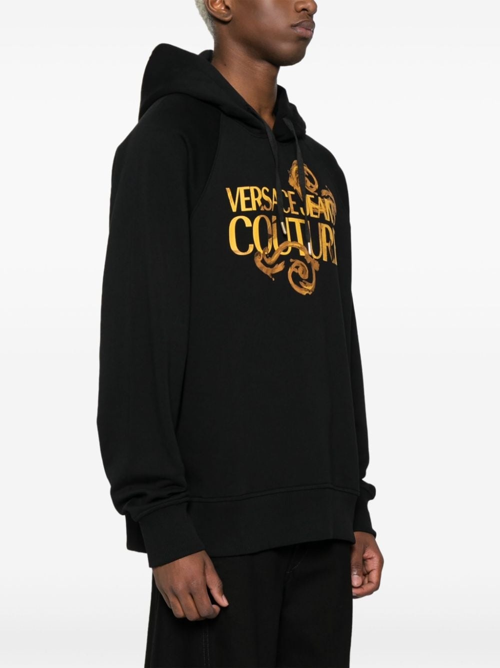 Watercolour Couture-logo hoodie - 3