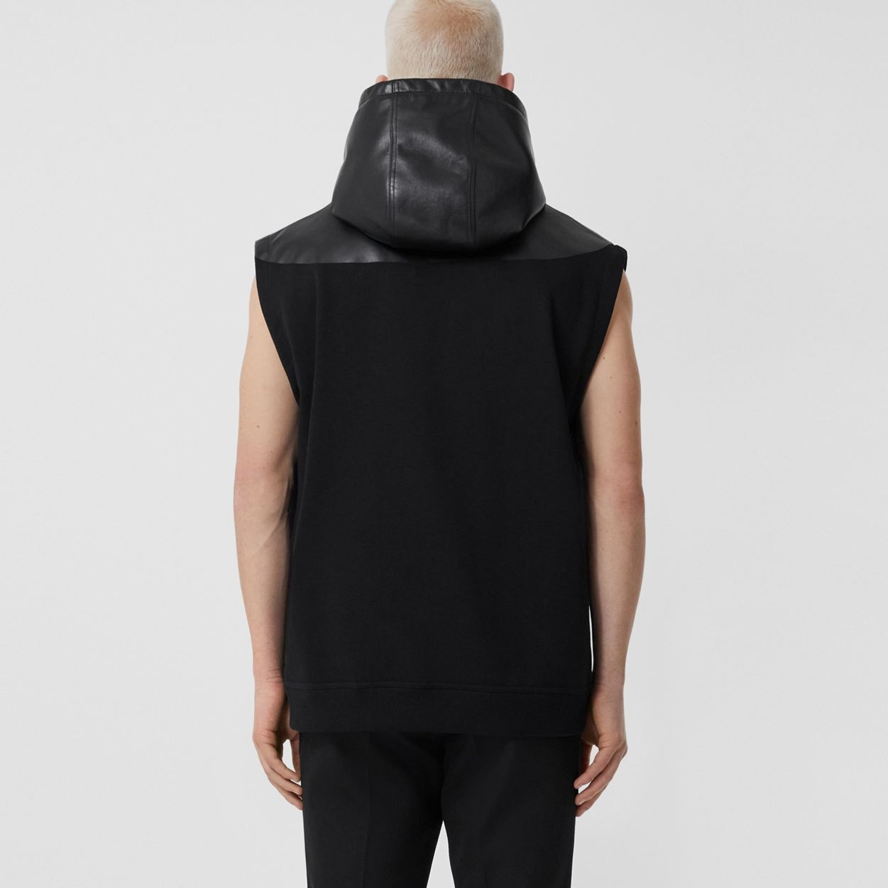 Monster Graphic Cotton and Lambskin Hoodie - 4