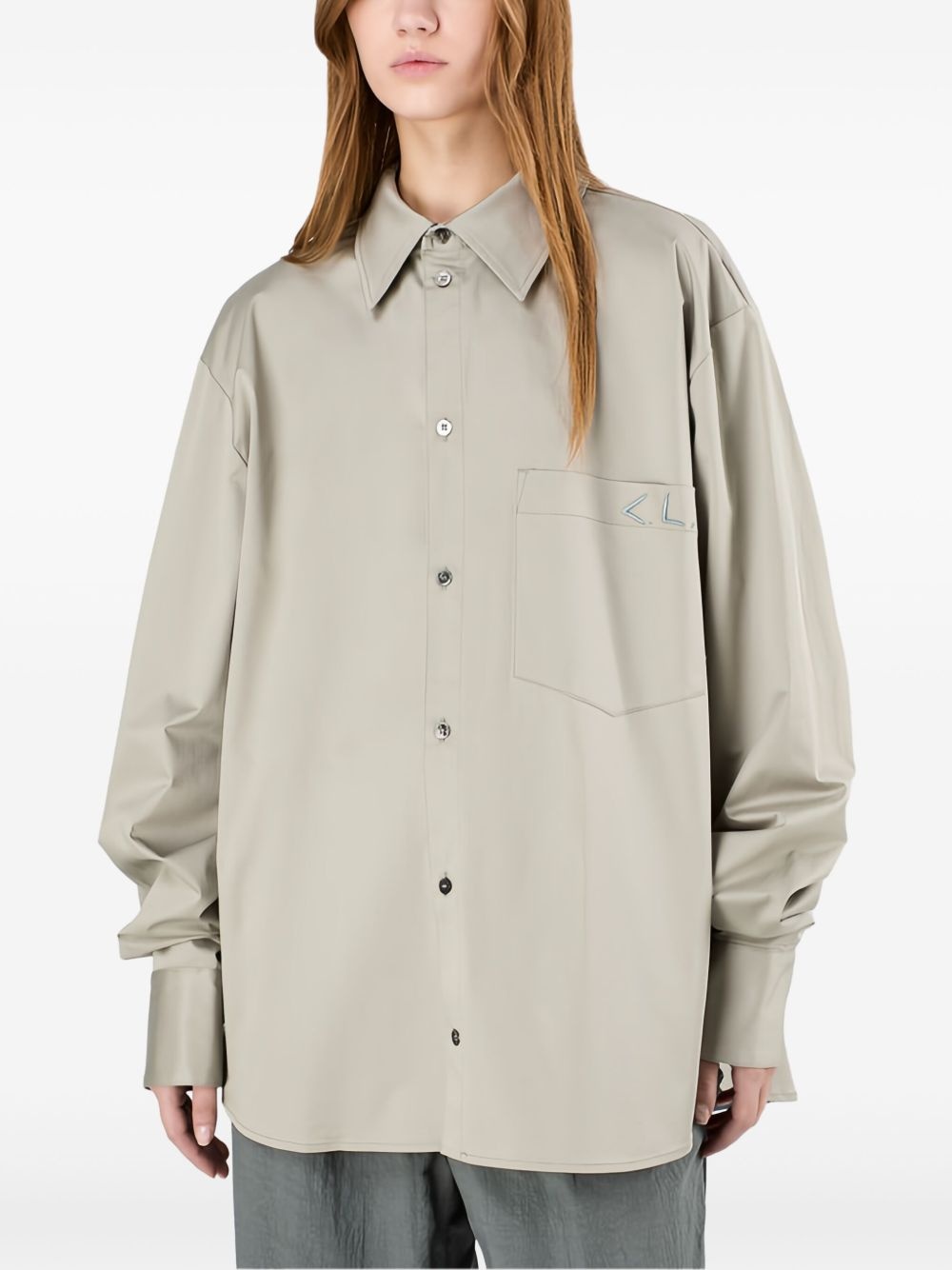 logo-print shirt - 3