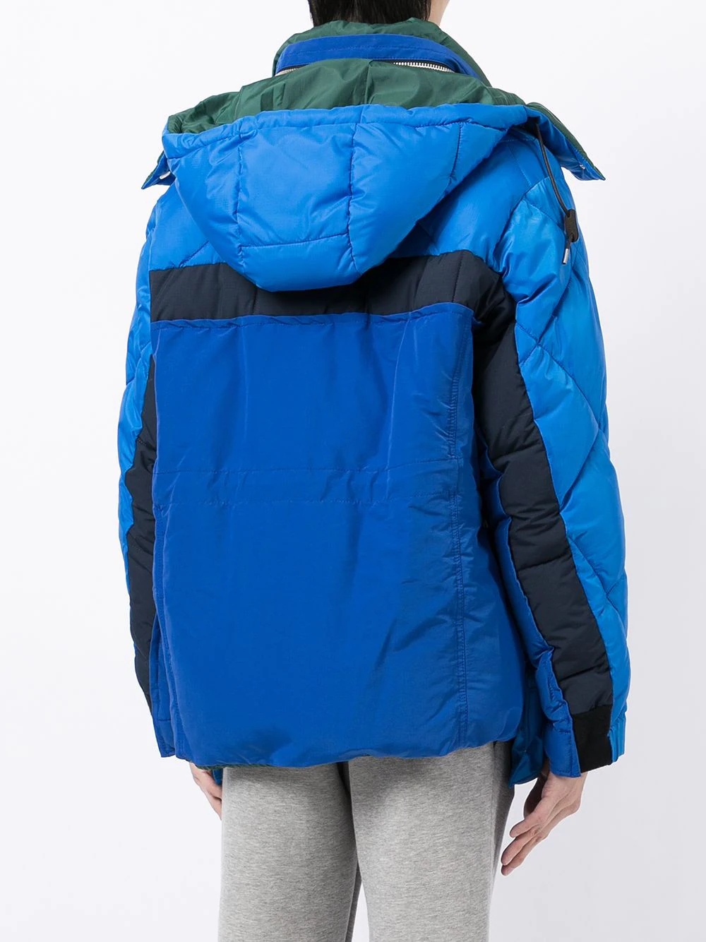 panelled oversize-pocket padded jacket - 4