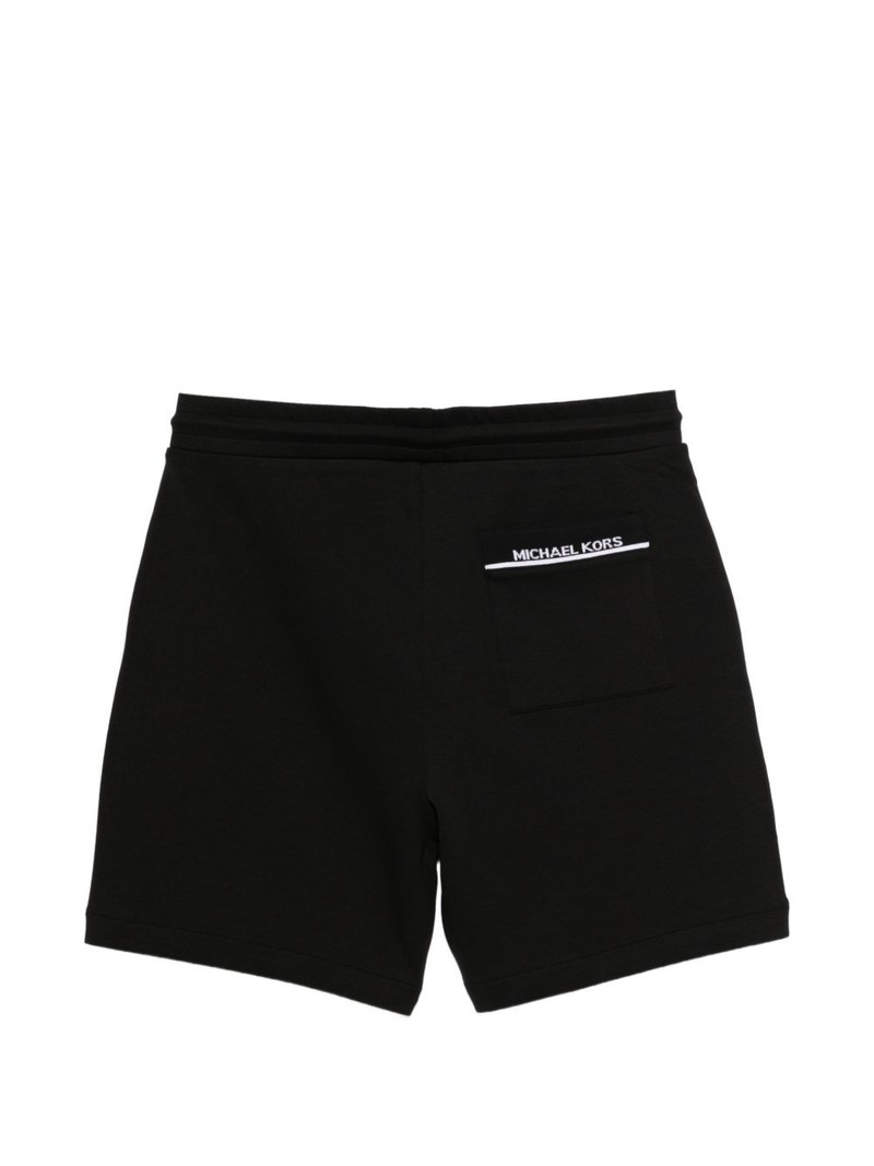 MICHAEL KORS drawstring logo-patch shorts outlook