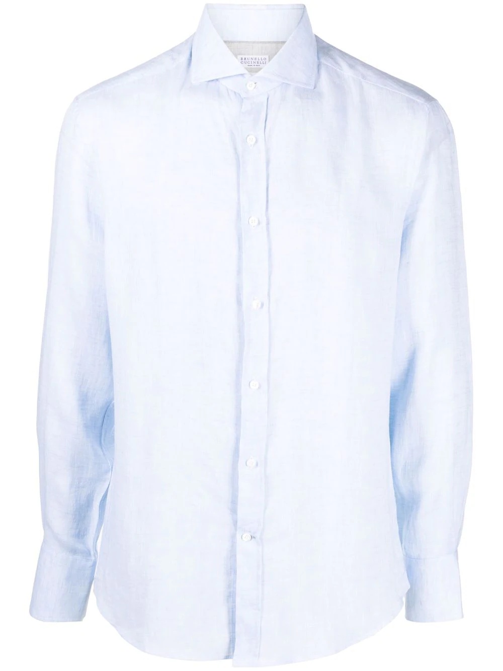 long-sleeved linen shirt - 1