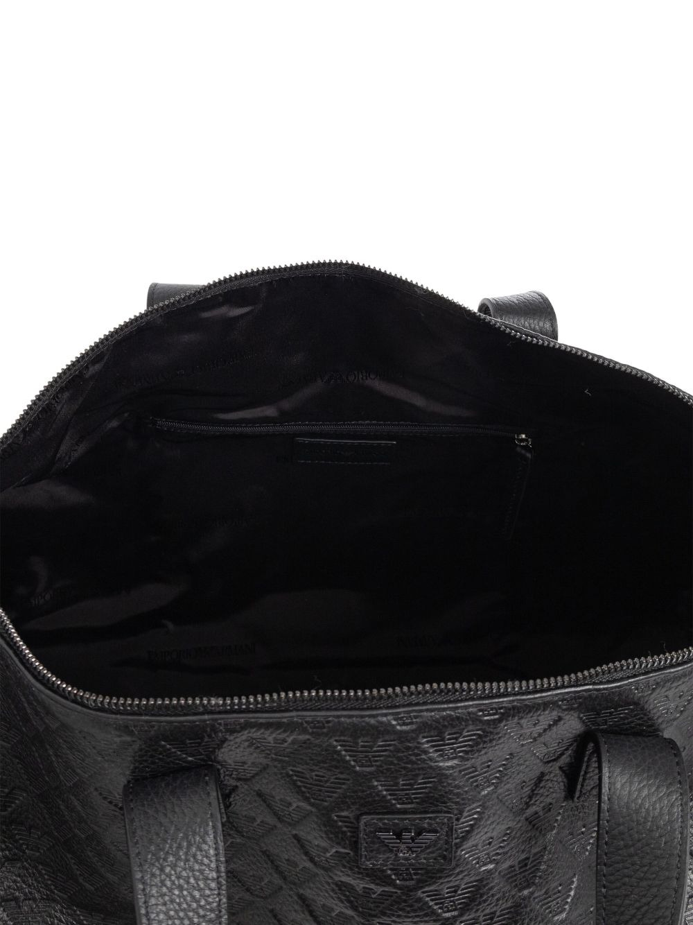 embossed-logo leather holdalls - 5