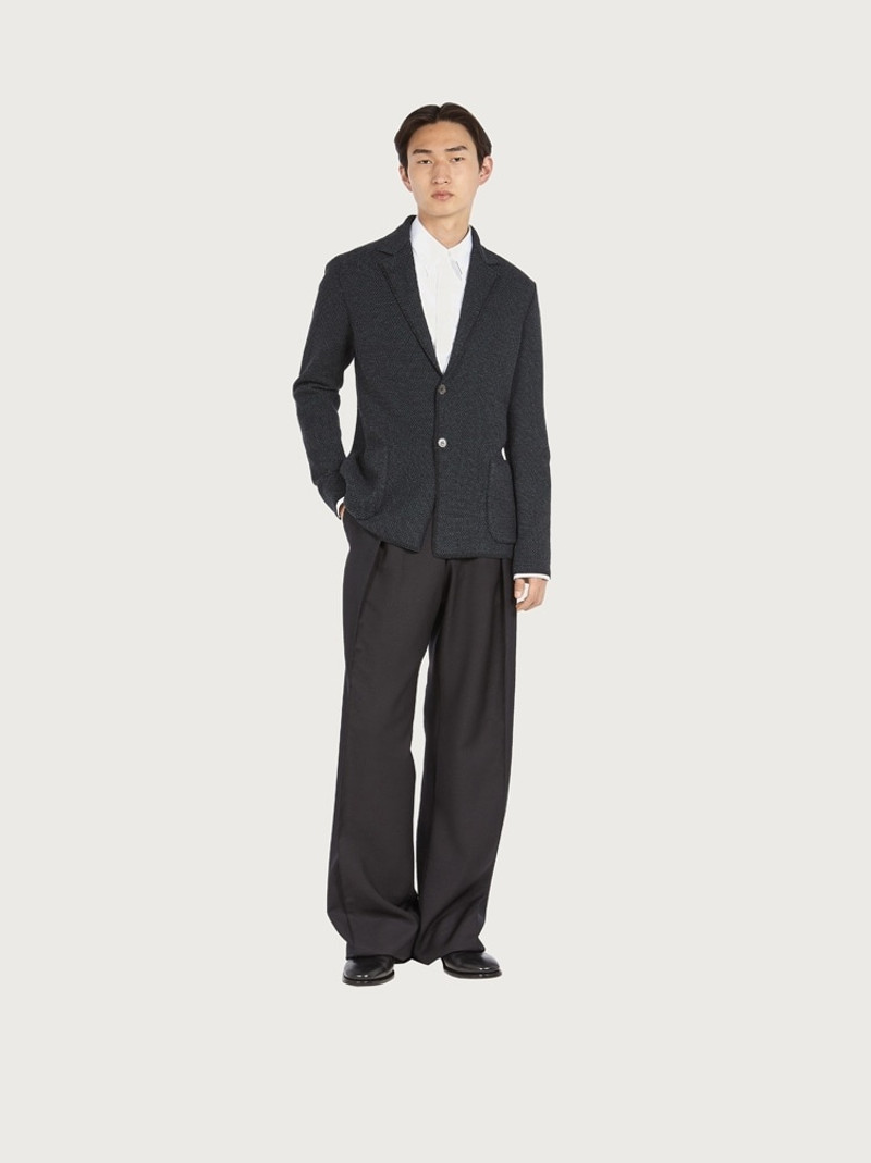 KNITTED JACQUARD BLAZER 5