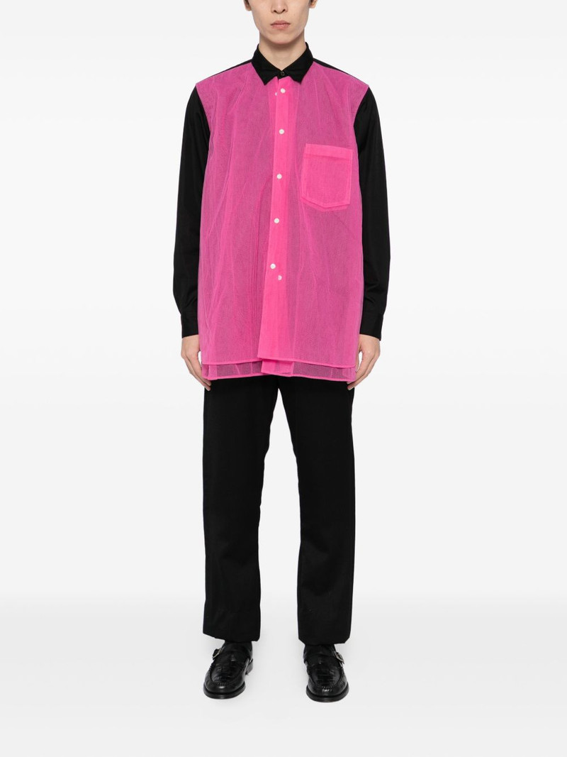 Comme des Garçons Homme Plus contrast-color shirt outlook