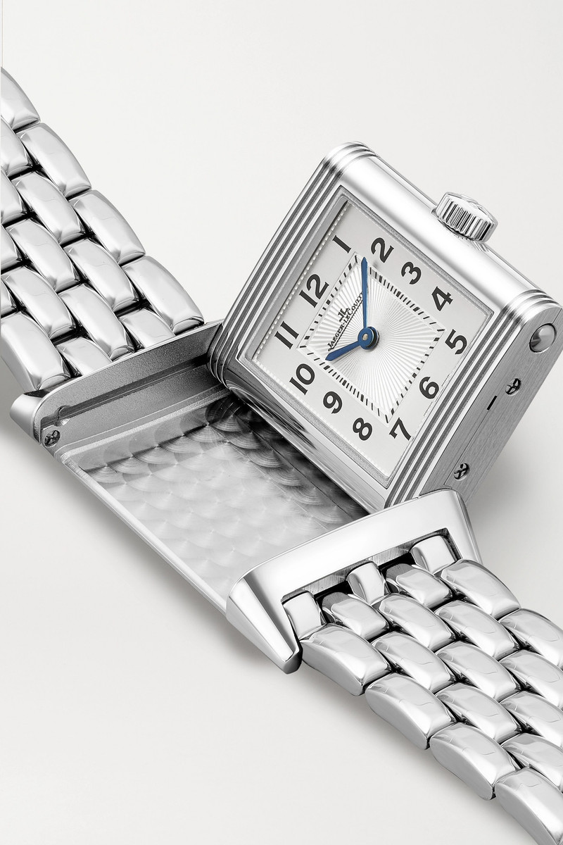Reverso 고전적인 얇은 40.1mm x 24.4mm 중간 스테인리스 시계 6